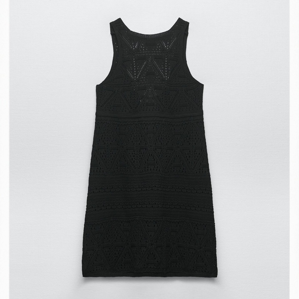 Zara Crochet Knit Mini Dress